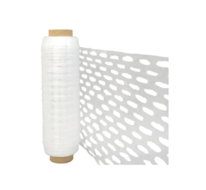 vented stretch film, vented stretch wrap, perforated stretch film, perforated stretch wrap, perforated pallet wrap, breathable stretch film, breathable stretch wrap