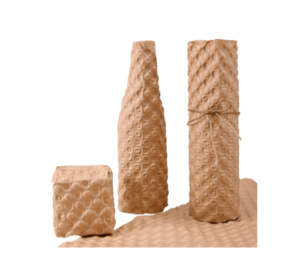 kraft bubble wrap, recyclable packing paper, brown bubble wrap.png